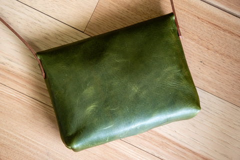 Small Batch | LIMITED RUN SALE | The Mushroom Mini Satchel | Eco Friendly Leather Bag