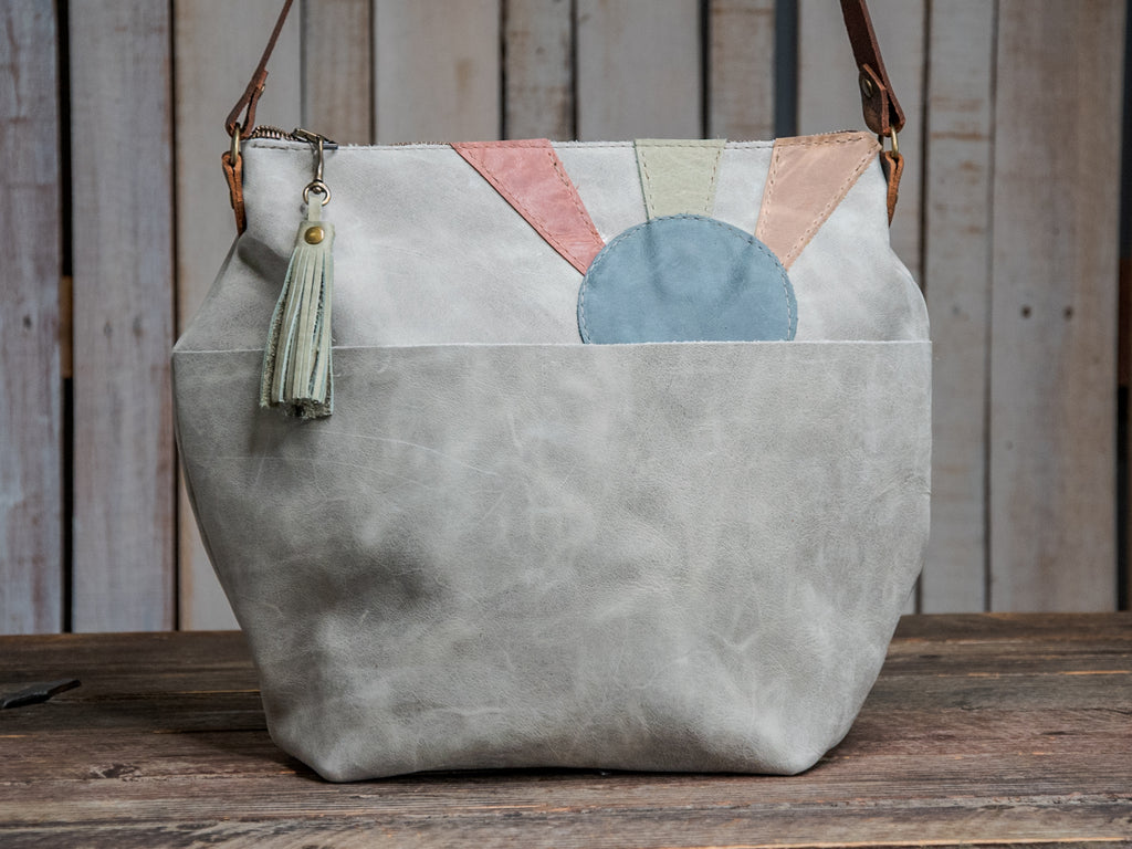 Ready to Ship | NEW SPRING LINE PREVIEW | Handmade Leather Tote Bag | The Marie Leather Bag | Lunar Grey Sunrise