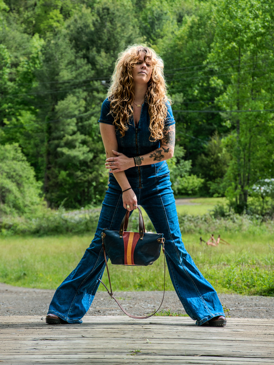 The In Blue Wonder Woman Bag Curved Bowler Two Colorways Crossbo