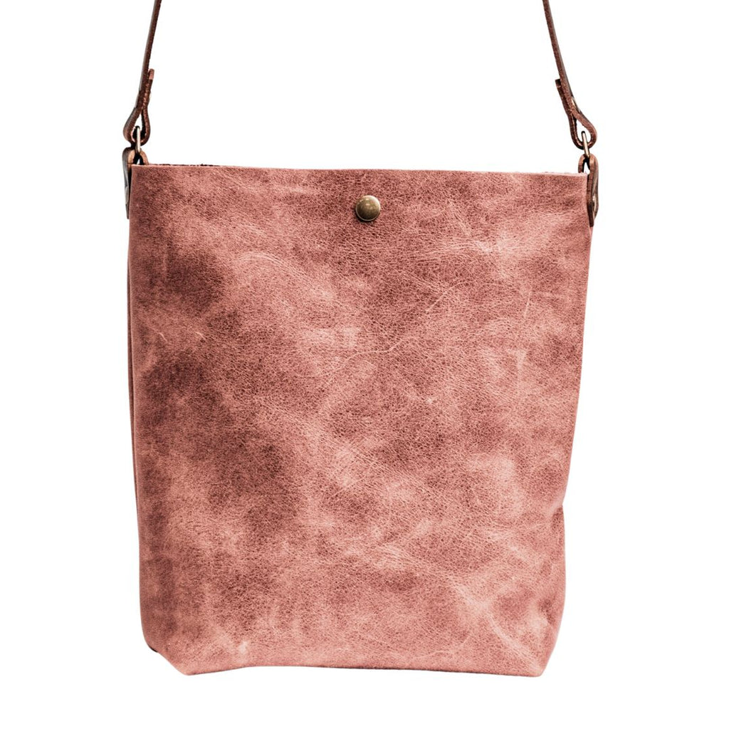 Ready to Ship | NEW SPRING LINE PREVIEW  | Handmade Tote Leather Bag | Small North South Tote | Rose