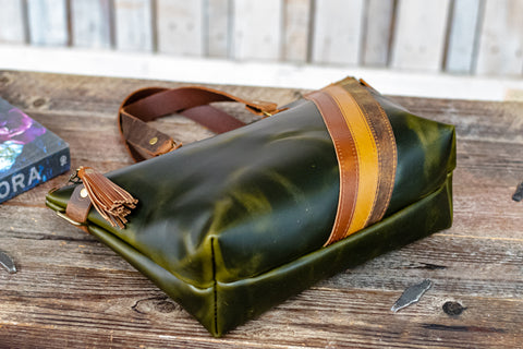 Handmade Leather Purse | Leather Tote Bag | The 70's Bowler Bag