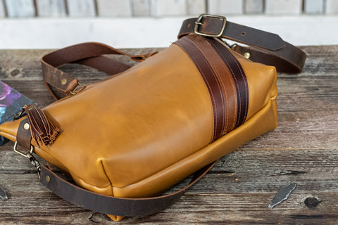 Handmade Leather Purse | Leather Tote Bag | The 70's Bowler Bag