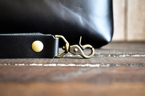  Handmade Leather Zipper Pouch Tool Case, Travel Gear - In Blue Handmade