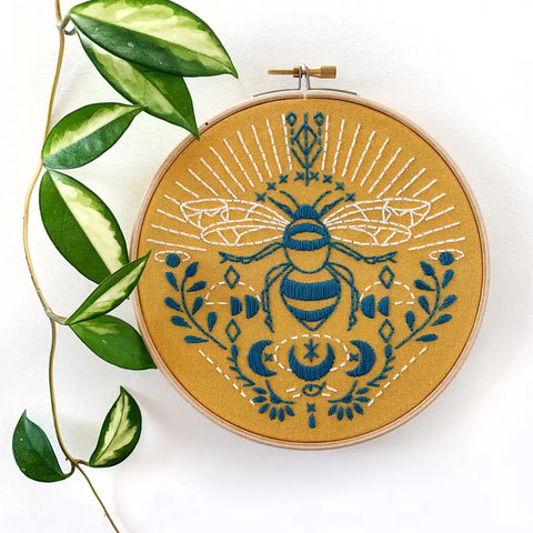 Embroidery Craft Kit | Made by RikRack | Bee DIY Kit