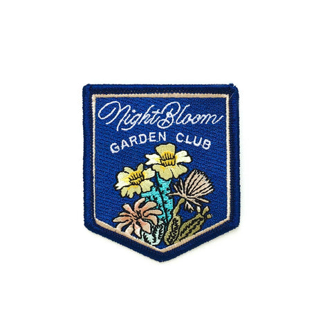 CLOSEOUT SALE | Embroidered Patch | Antiquaria | Night Bloom Garden Society
