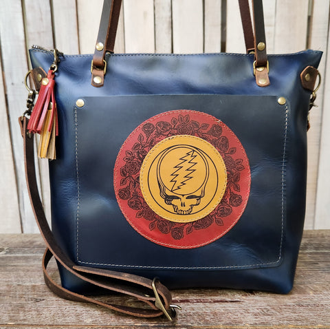 Limited Edition Handmade Leather Tote Bag | Icon Collection | The Grateful Tote | Medium