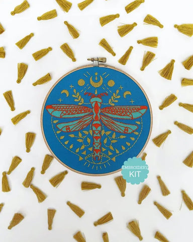 Embroidery Craft Kit | Made by RikRack | Dragonfly DIY Kit
