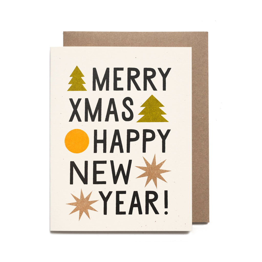 Greeting Card | Worthwhile Paper | Merry Xmas Happy New Year