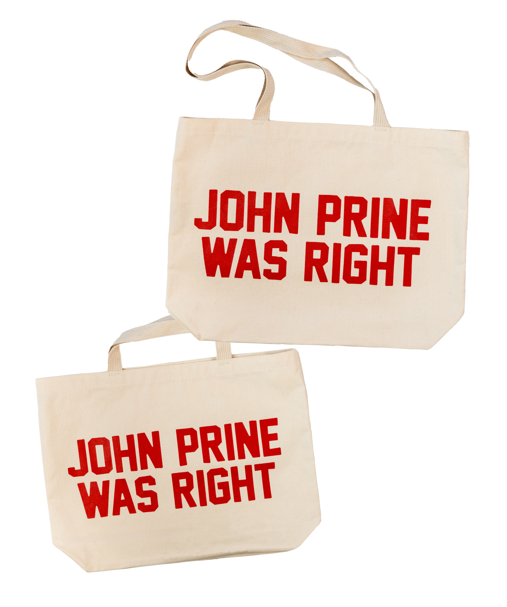 Canvas Tote Bag - John Prine x Oxford Pennant - John Prince Was Right | Pre-Order | Icon Collection