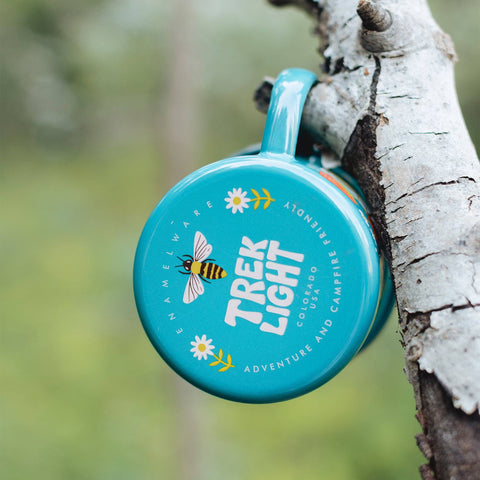 Enamel Coffee Mug | Trek Light | Garden Buzz