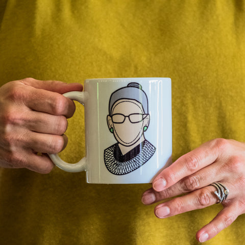 The Icon Series Mugs | Coffee Cup | Hand printed original artwork mugs | RBG