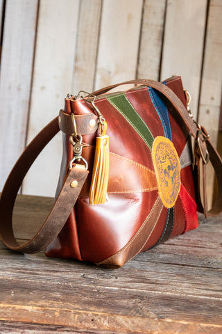 THE SAK vintage “Denna” patchwork leather crossbody bag/purse | Patchwork  leather, Purses and bags, Leather crossbody bag
