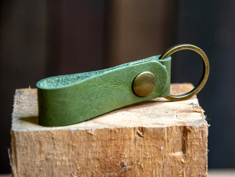 Handmade Leather Key Ring | Keychain | Ready to ship | Multiple colors