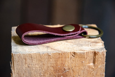 Handmade Leather Key Ring | Keychain | Ready to ship | Multiple colors