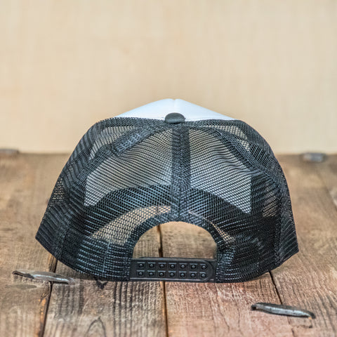 Trucker Hat | Hand Printed | Women Against Fascism | Black Hat