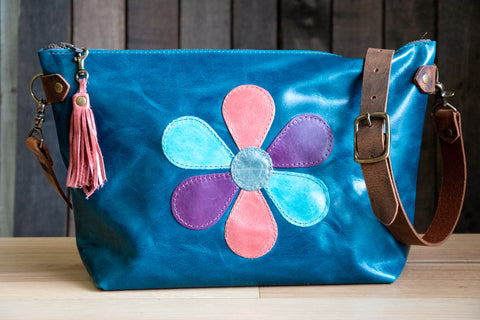 Small Batch | LIMITED RUN SALE | The Bermuda Blue Flower Power Bowler |FIVE Available | LR12