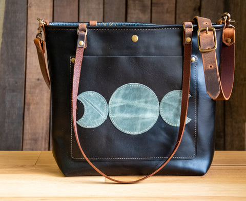 The Luna Tote in Black | Medium Classic Tote Bag | LIMITED Available