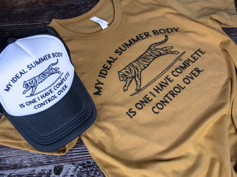 Made in USA | T-shirt | Unisex | My Ideal Summer Body | Mustard