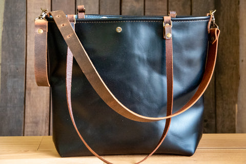 The Luna Tote in Black | Medium Classic Tote Bag | LIMITED Available
