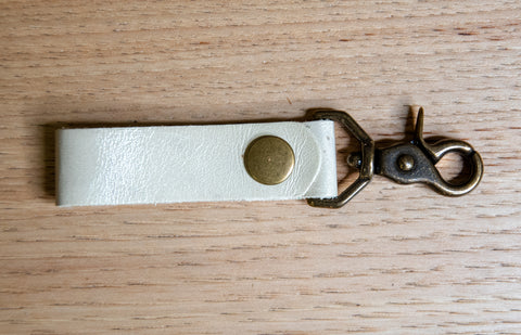 Handmade Leather Key Fob | Keychain | Ready to ship | multiple colors
