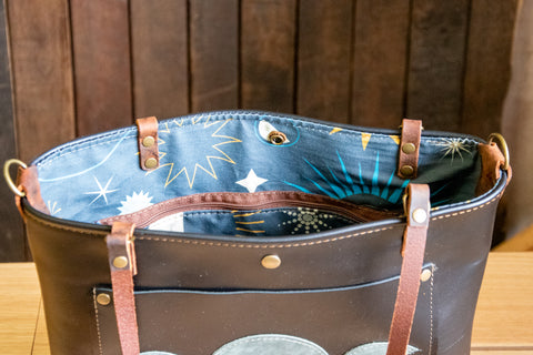 The Luna Tote in Black | Medium Classic Tote Bag | LIMITED Available