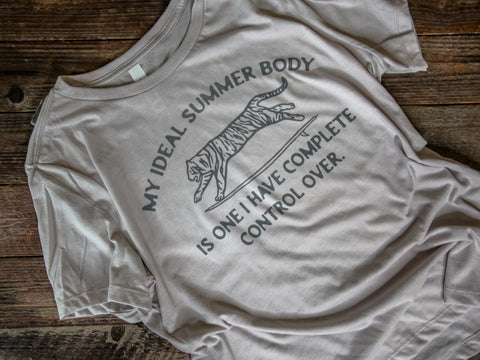 Made in USA | T-shirt | Unisex | My Ideal Summer Body | Heather Dust