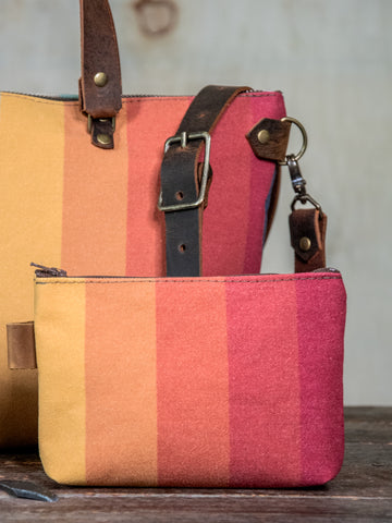 Bowler Handprinted | Crossbody Zipper Purse | Colorfield
