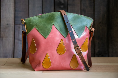Small Batch | The Strawberry Curved Tote | FIVE Available
