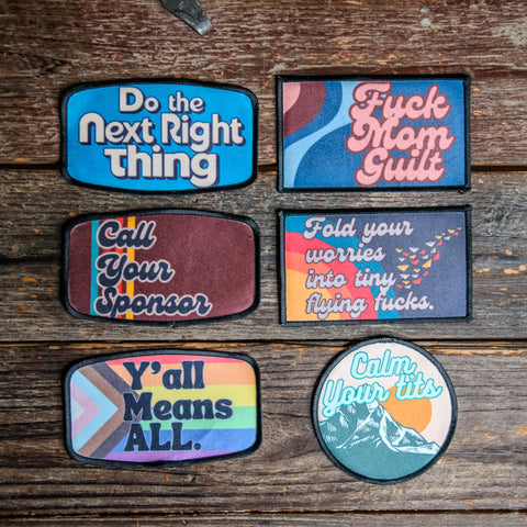 Printed Patch | Do the next right thing | Camp Blue