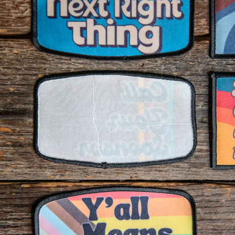 Printed Patch | Do the next right thing | Camp Blue