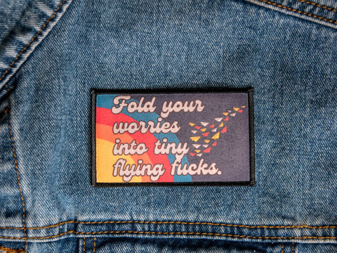 Printed Patch | Flying Fucks | Camp Blue