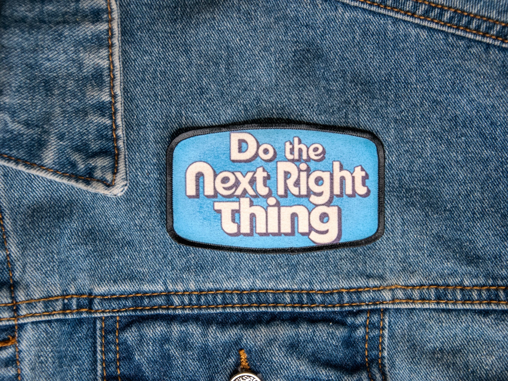 Printed Patch | Do the next right thing | Camp Blue