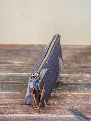 Way Out West | Hand Printed Canvas Pencil Pouch