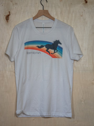 Made in USA | T-shirt | Unisex | Born To Run White Tee