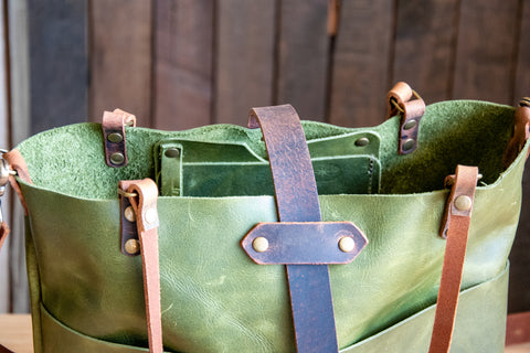 The ML Tote in Leather | Medium | Eco Friendly Leather Bag