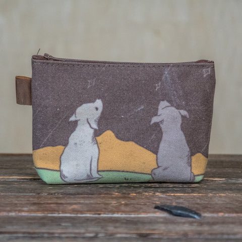 Friends | Hand printed MEDIUM Canvas Pouch