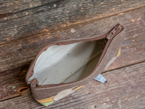 Friends | Hand printed MEDIUM Canvas Pouch