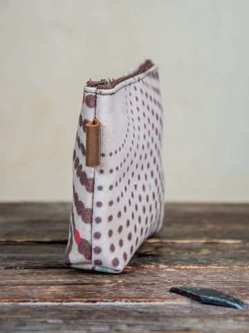 Dotty | Hand printed MEDIUM Canvas Pouch