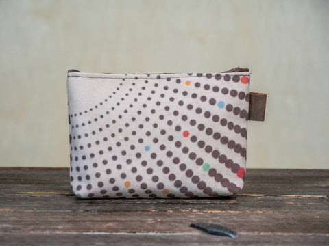 Dotty | Hand printed MEDIUM Canvas Pouch