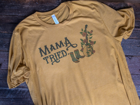 Made in USA | T-shirt | Unisex | Mama Tried Mustard Tee