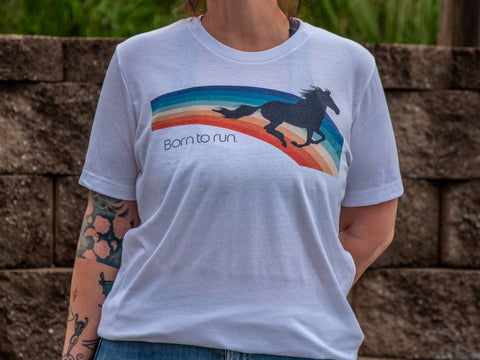 Made in USA | T-shirt | Unisex | Born To Run White Tee