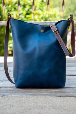 Special Edition Colors | Handmade Leather Tote Bag | North South Small