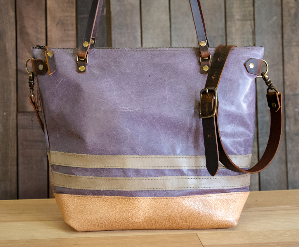 Warehouse sale  | The Classic ECO-TANNED Pastel Lined Tote | Only one Available |  IB11