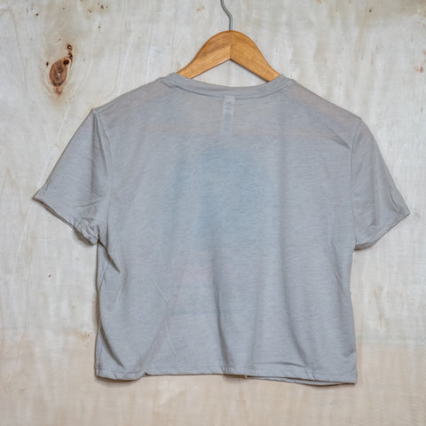 Handprinted Made in USA T-shirt | You are Magical | Oatmeal Flowy Crop