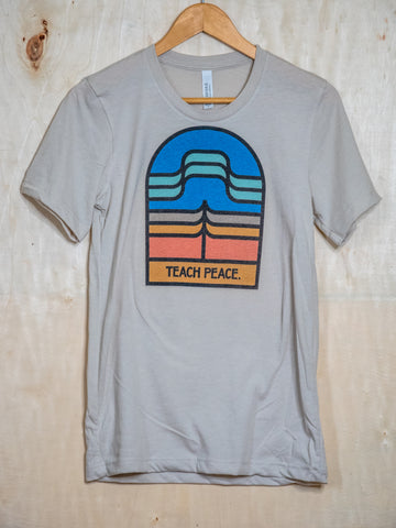 Made in USA | T-shirt | Unisex | Teach Peace | Heather Dust