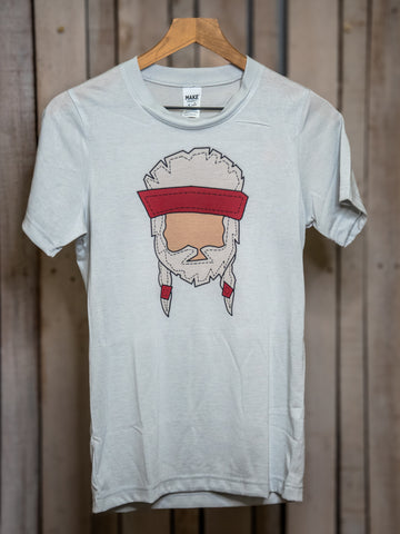 T-shirt | Camp Blue | Willie Icon Shirt | Ready to Ship for Holiday | Handprinted