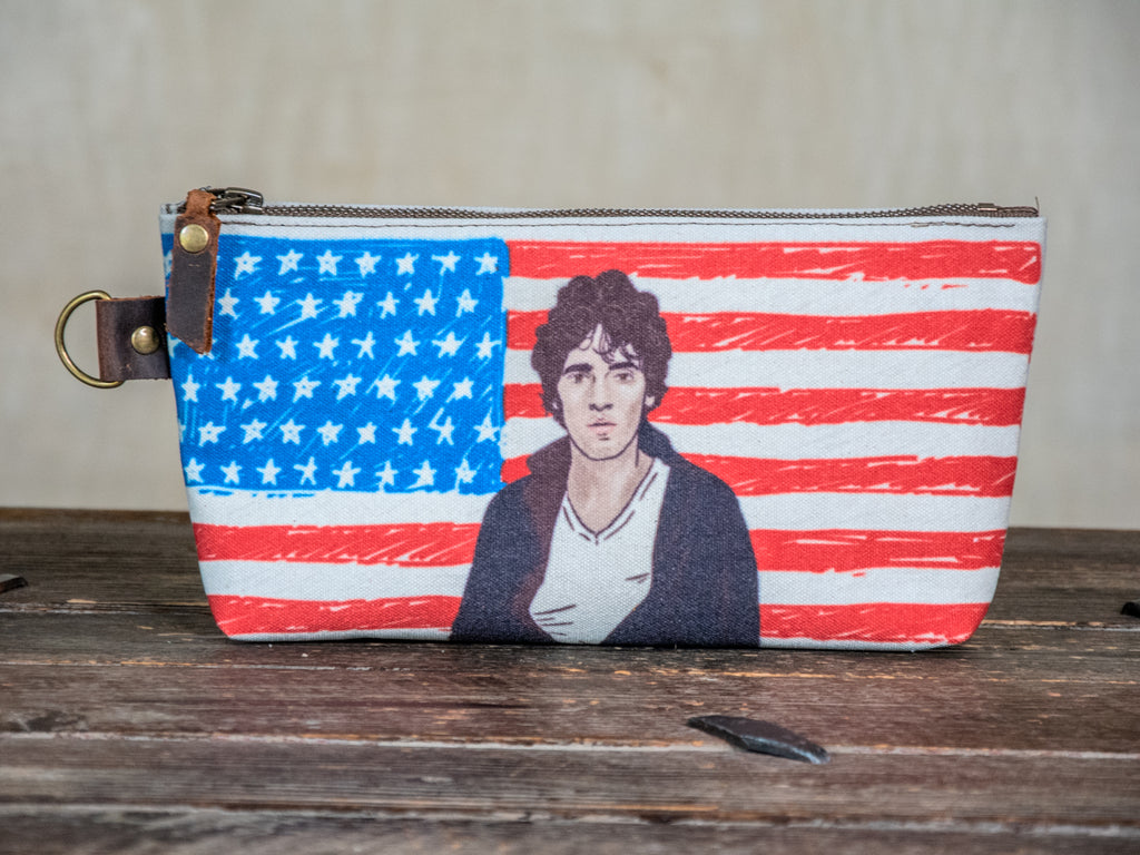 Ready to Ship | Bruce | Hand Printed Canvas Everyday Pouch