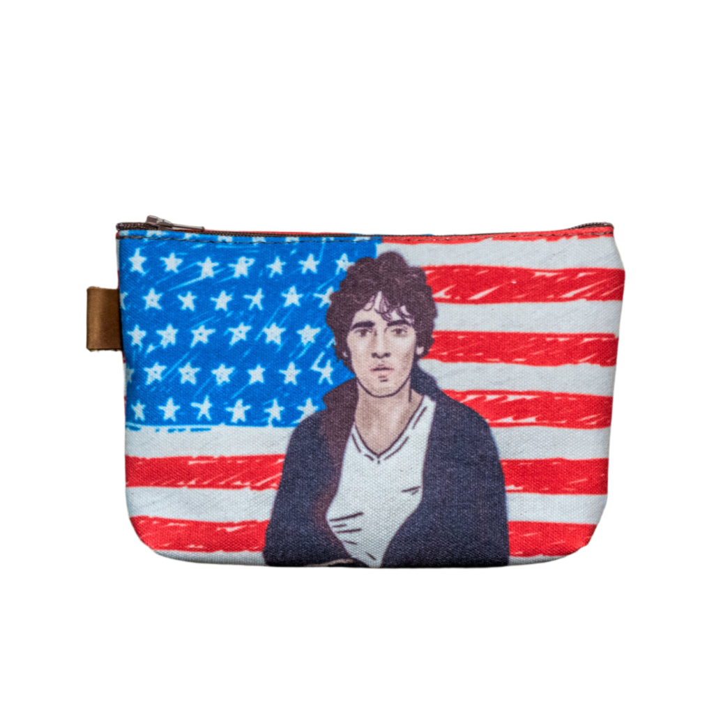 Ready to Ship | Bruce | Hand printed MEDIUM Canvas Pouch