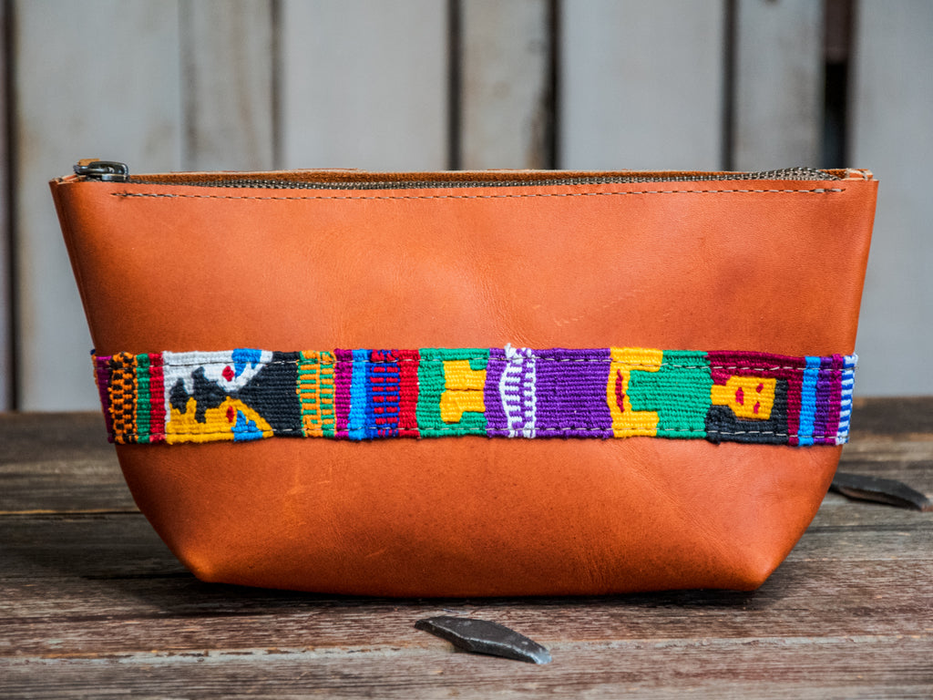 Ready to Ship | Handmade Leather Zipper Pouch | Hayley Weaving Tool Case | T5