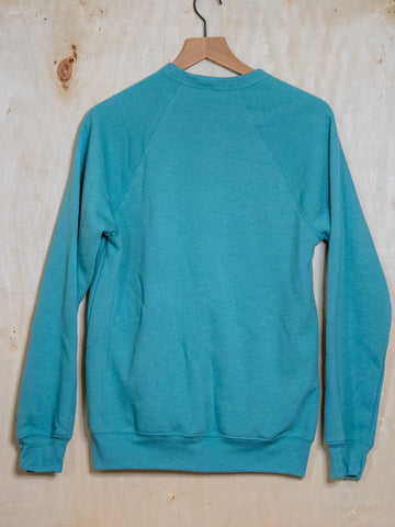 Handprinted Sweatshirt | Nevertheless She Persisted | Unisex Tri-Blend |  Lagoon Blue